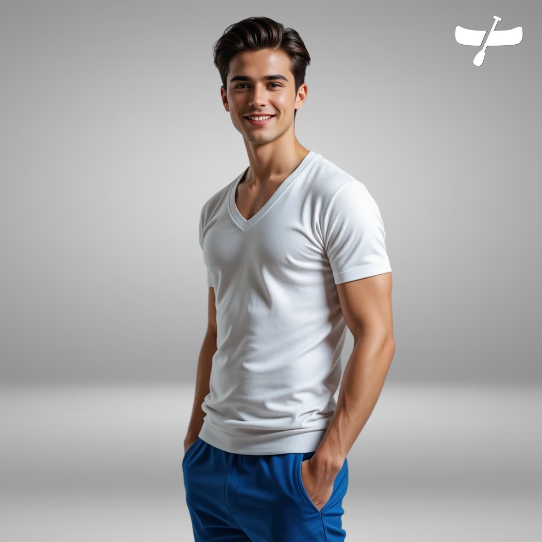 PLAYERA CUELLO V - CABALLERO